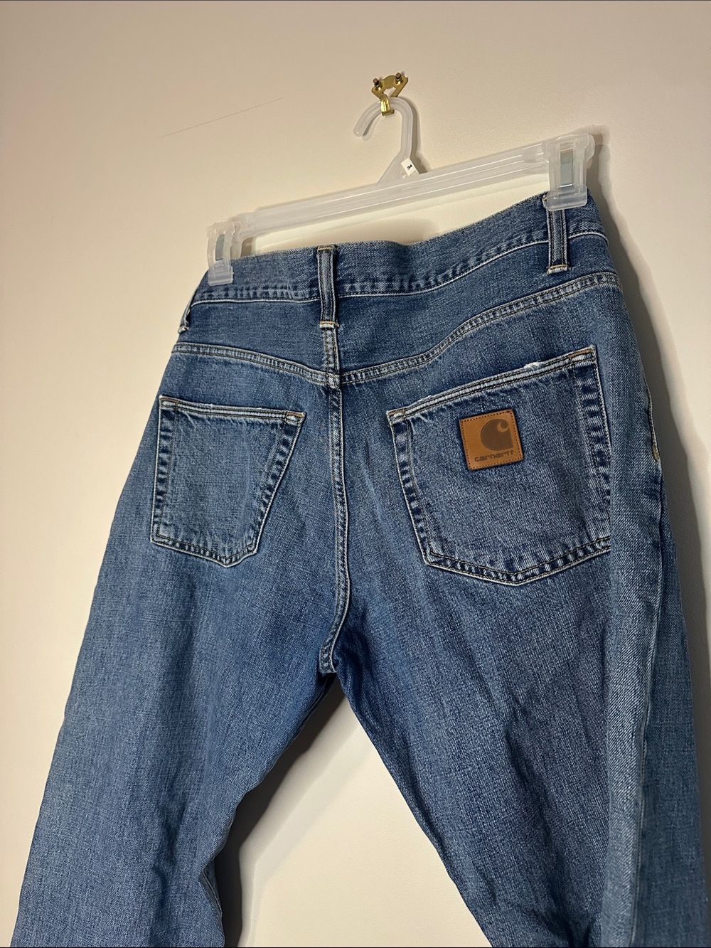 Carhartt WIP Blue Straight-Leg Men's Jeans